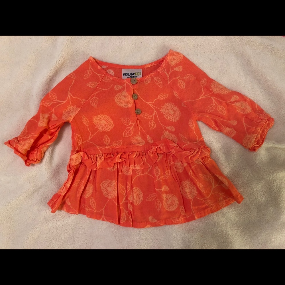 Chiffon coral top